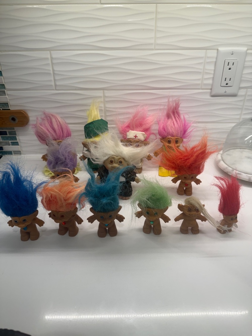 Vintage Troll Doll Collection – 13 Colorful Trolls Retro Collectibles